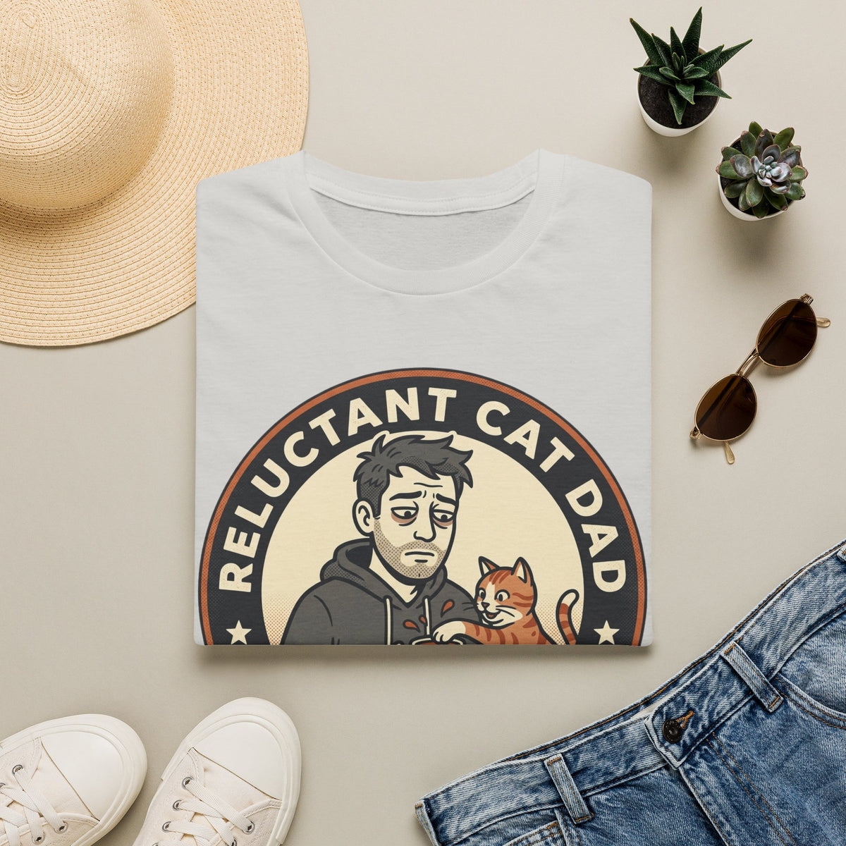 Reluctant Cat Dad T-Shirt