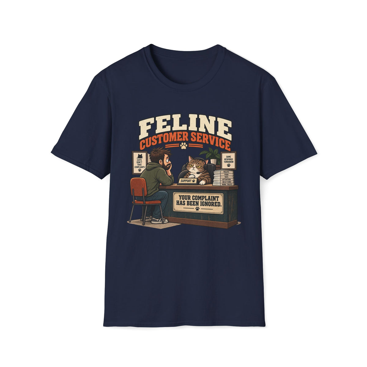 Feline Costumer Service T-Shirt