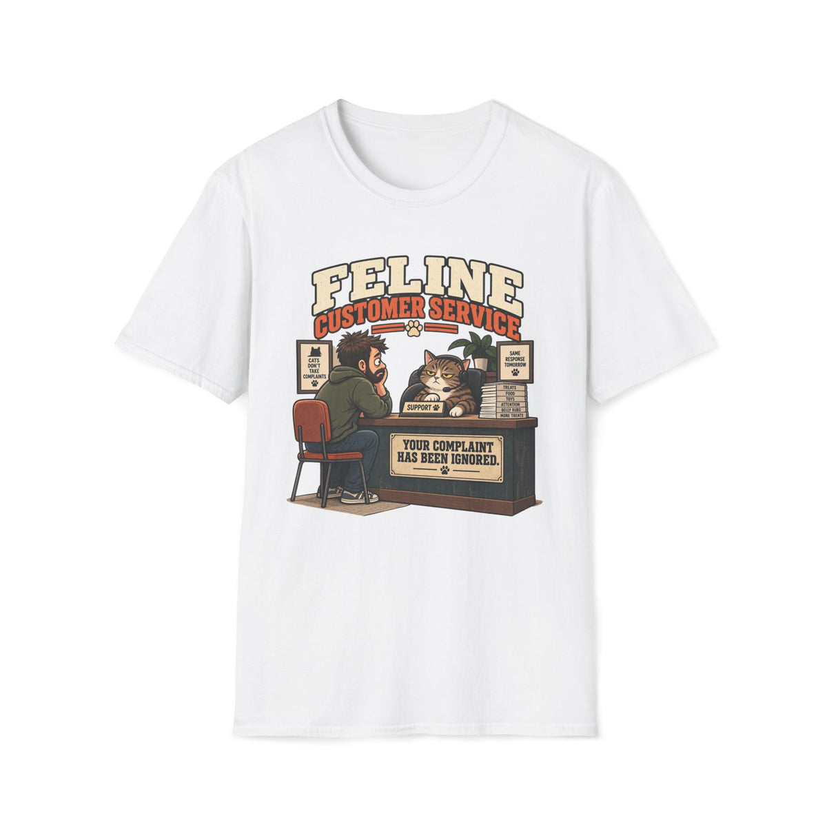Feline Costumer Service T-Shirt