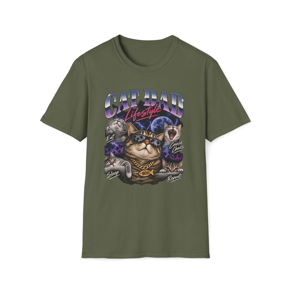 Cat Dad Life T-Shirt
