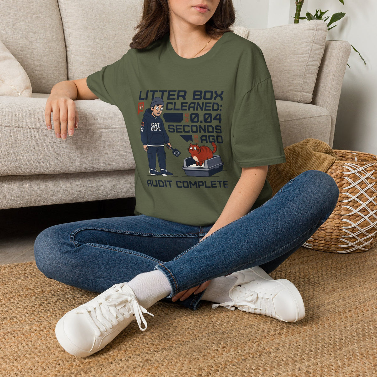 Litter Box Cleaned T-Shirt