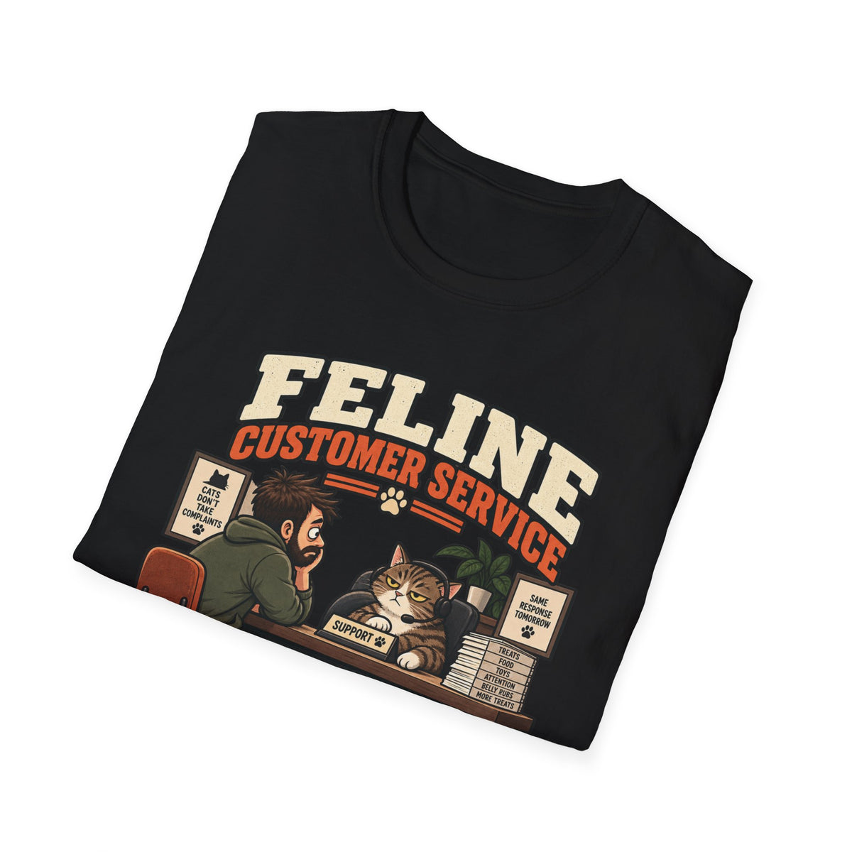 Feline Costumer Service T-Shirt