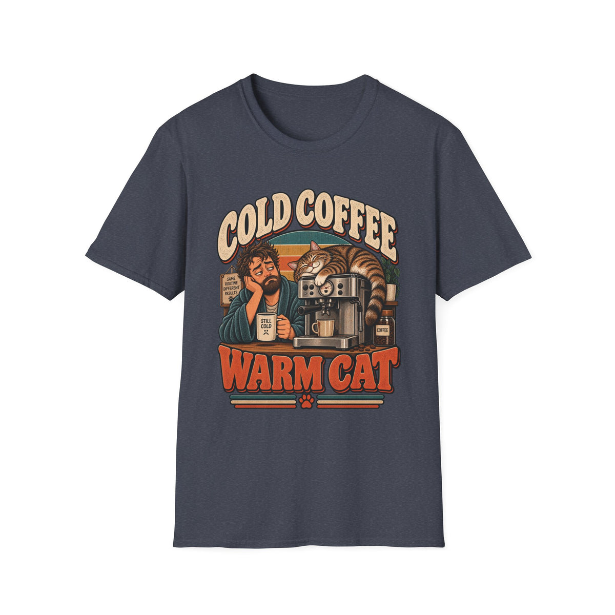 Cold Coffee, Warm Cat T-Shirt