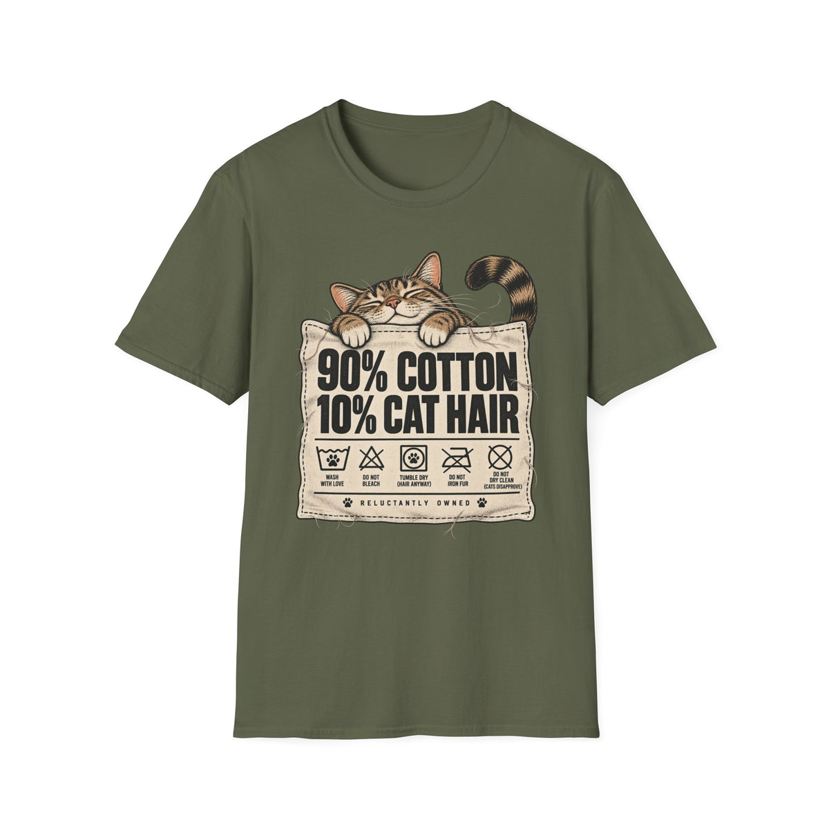 90% Cotton 10% Cat Hair T-Shirt