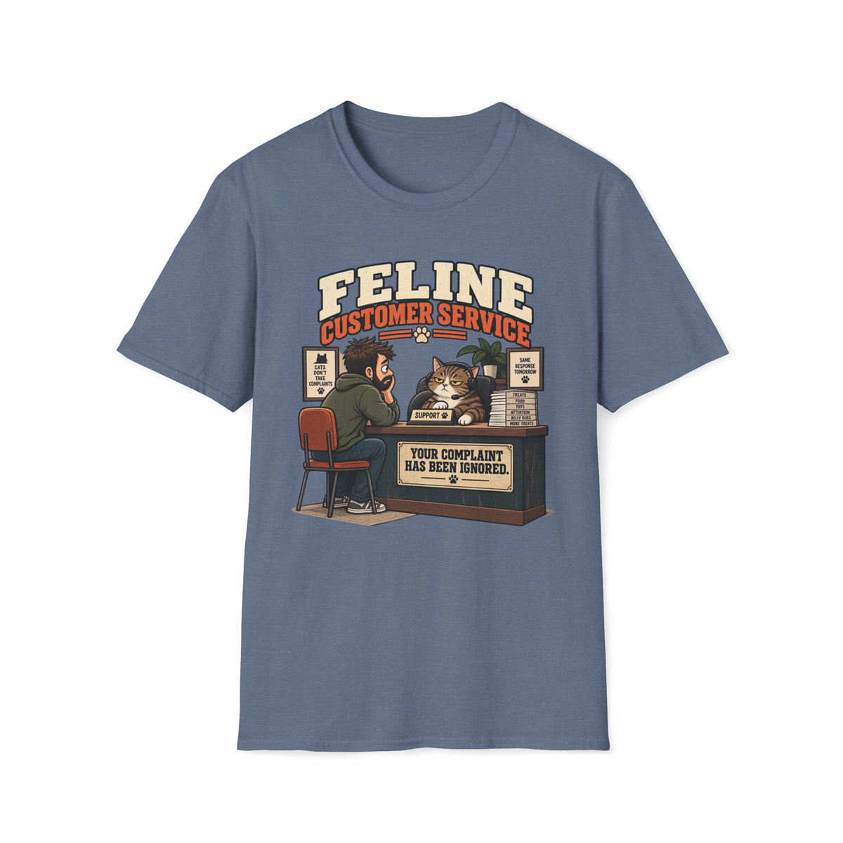 Feline Costumer Service T-Shirt