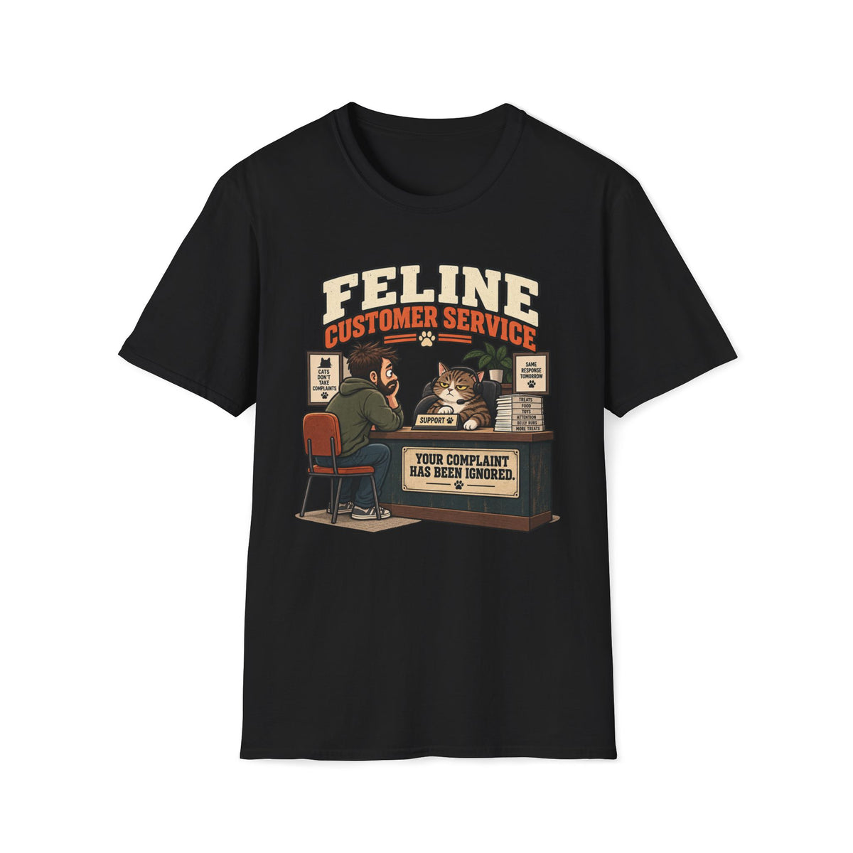 Feline Costumer Service T-Shirt