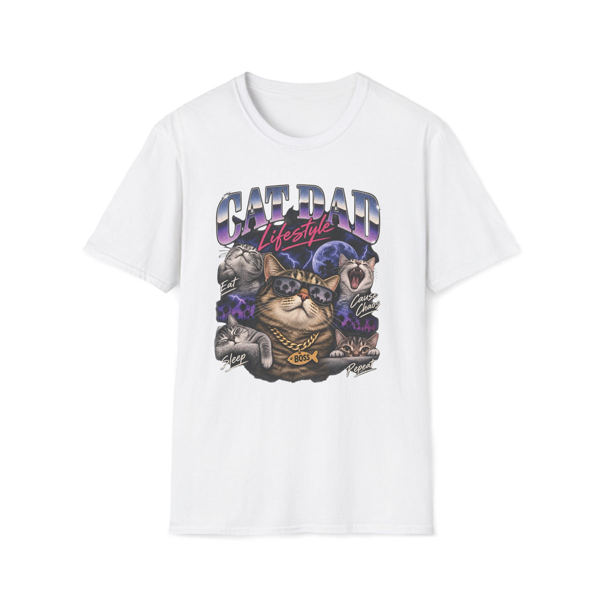 Cat Dad Life T-Shirt