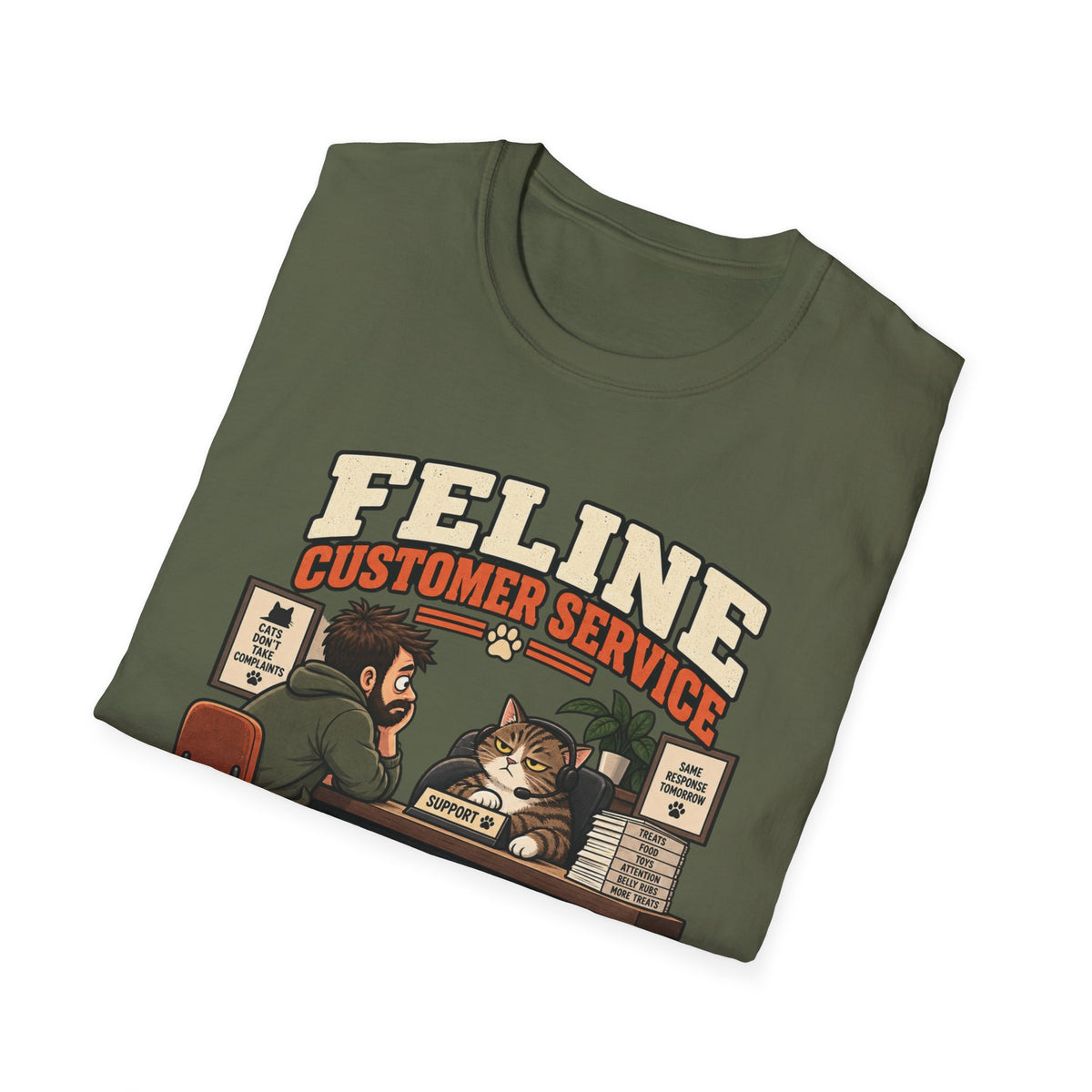 Feline Costumer Service T-Shirt