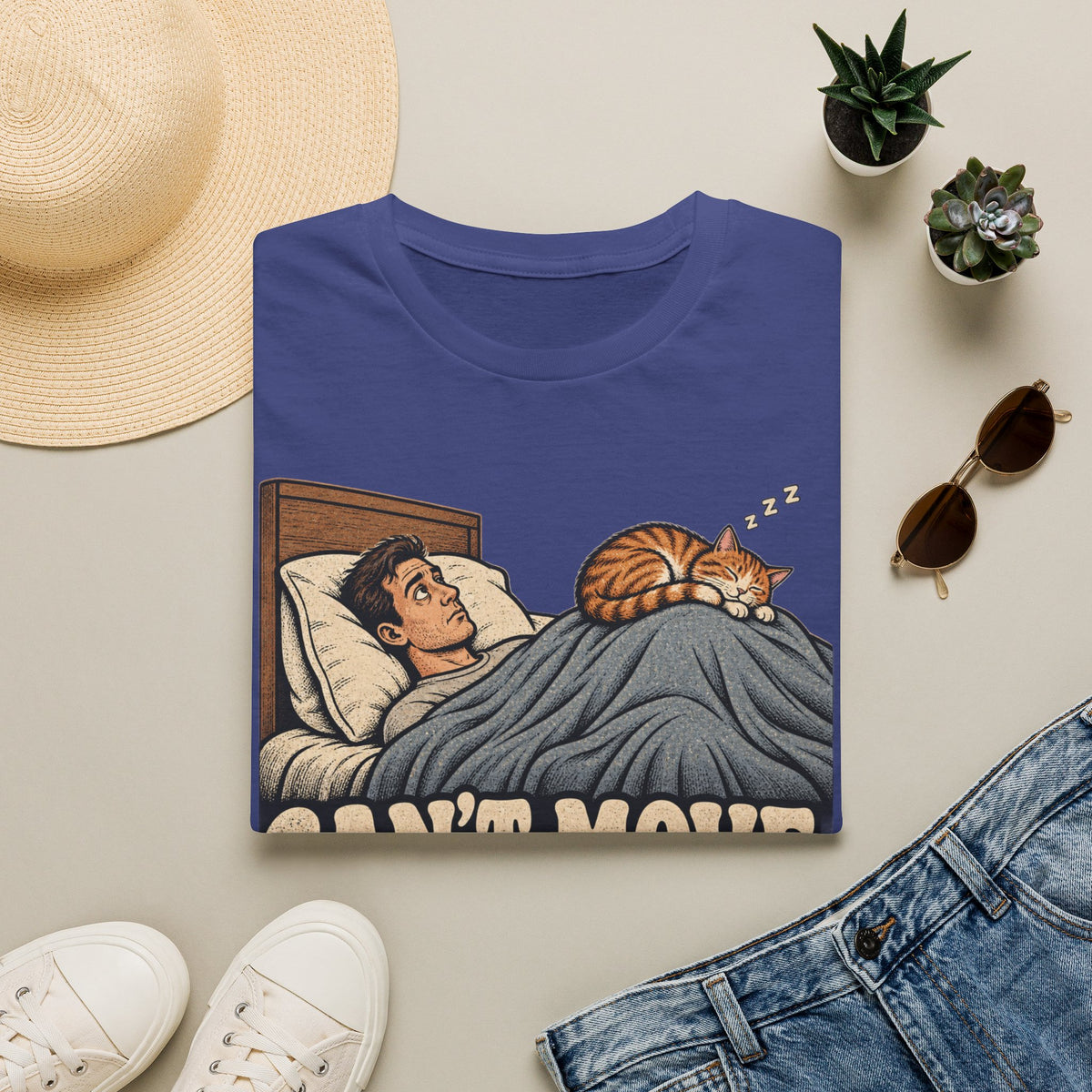 Cat Is Asleep T-Shirt