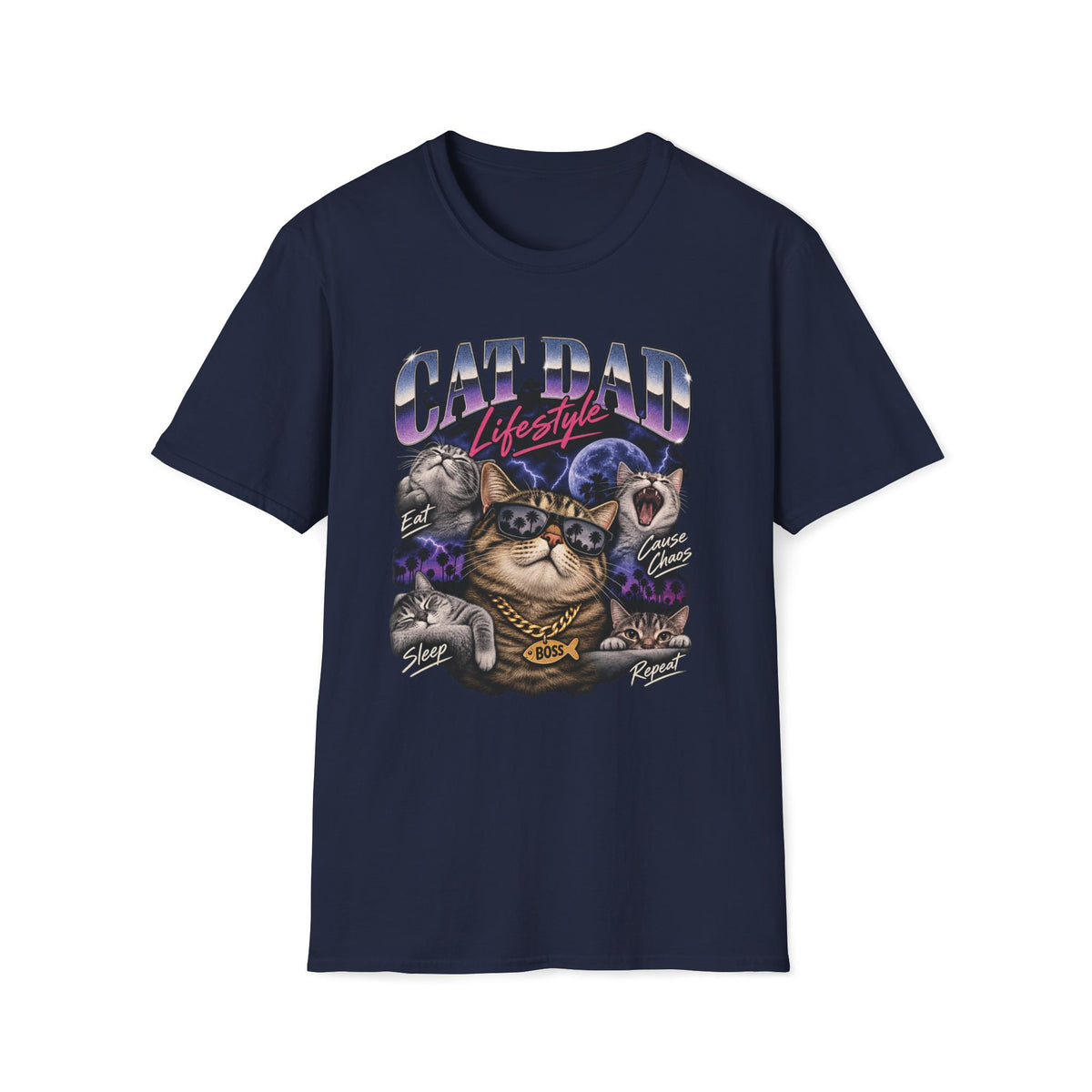 Cat Dad Life T-Shirt