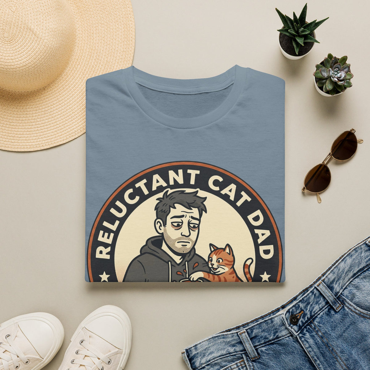 Reluctant Cat Dad T-Shirt