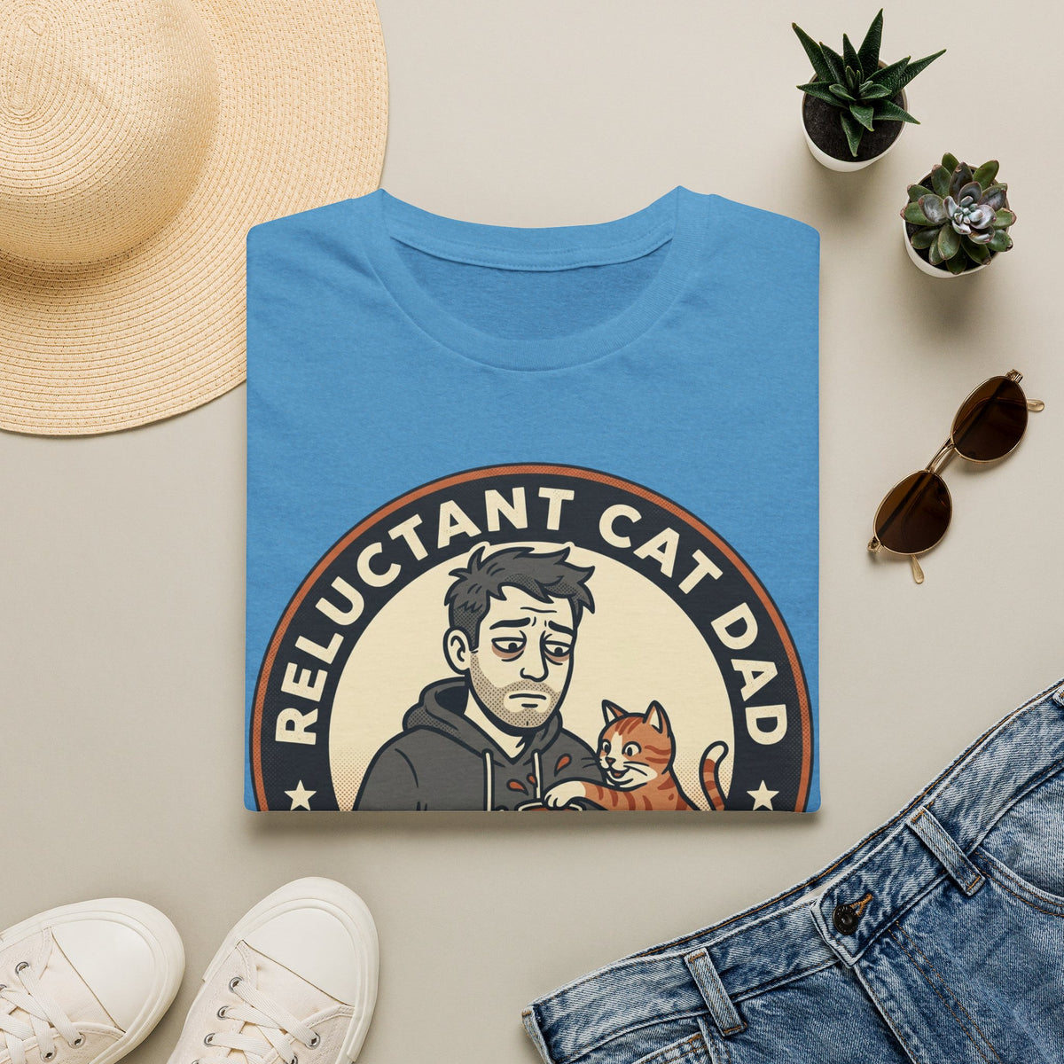 Reluctant Cat Dad T-Shirt