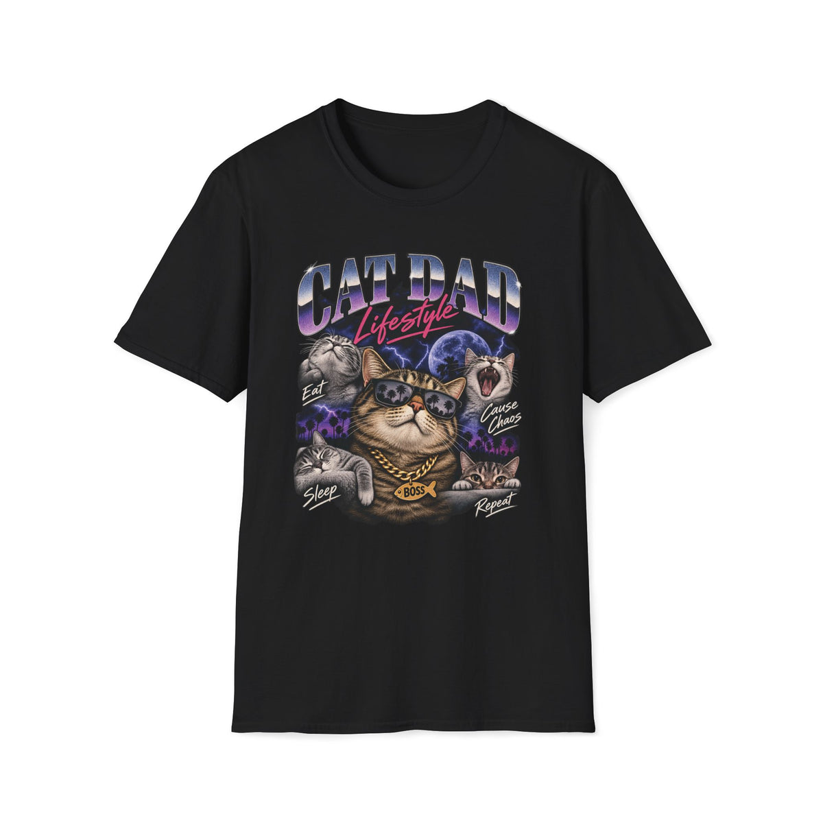 Cat Dad Life T-Shirt